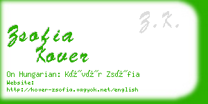 zsofia kover business card